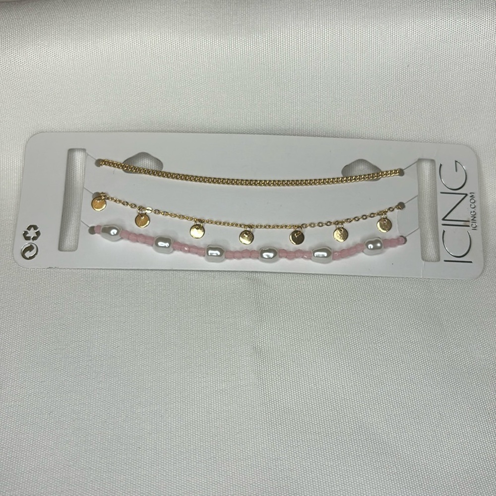 Icing Choker Necklace Set Gold